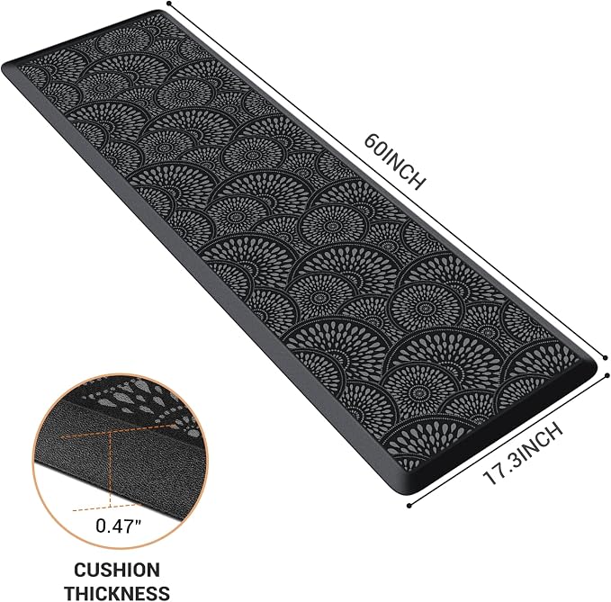 Mattitude Kitchen Mat, 17.3x60in Heavy Duty Ergonomic Comfort Foam Standing - Image 2