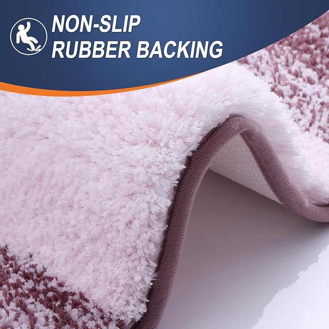OLANLY Large Bathroom Rugs Mat 54x24, Extra Soft Absorbent Microfiber Bath Rugs - Image 4