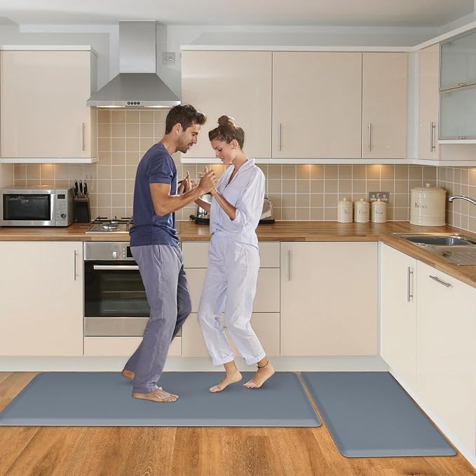 HappyTrends 2 PCS Kitchen Mat Cushioned Anti-Fatigue Floor Mat, Heavy Duty - Image 6