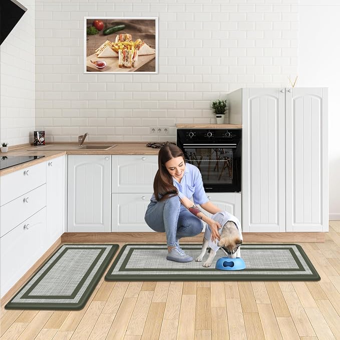 Mattitude Kitchen Mats Set of 2 Cushioned Anti-Fatigue Non-Skid Rug Sets - Image 5
