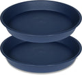 2 Pack of 10 inch Plant Saucer Gray, Heavy Duty Plastic Plant Saucer 10 inch by Bleuhome