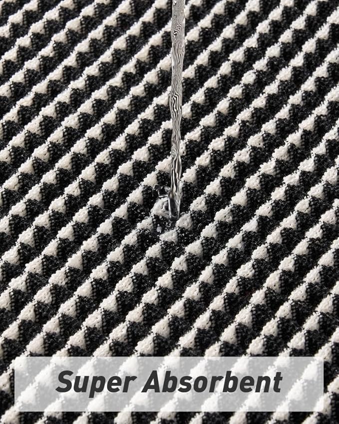 AMOAMI Upgraded Waffle Bath Mat, Super Absorbent Non Slip Bath Mats - Image 3