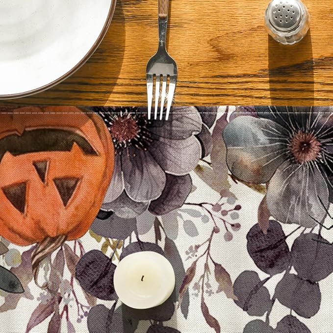 Artoid Mode 210 GSM Halloween Table Runner 13x36 Inch Home Party Decor | - Image 7