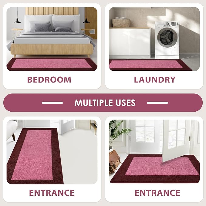 Machine Washable Runner Rug 24" x 84", Non Slip Kitchen Mat - Image 4