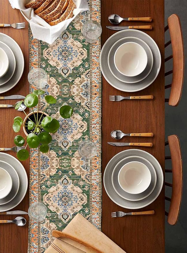 Boho Table Runners 36 Inches Long, Vintage Western Kitchen Dining Tables - Image 5