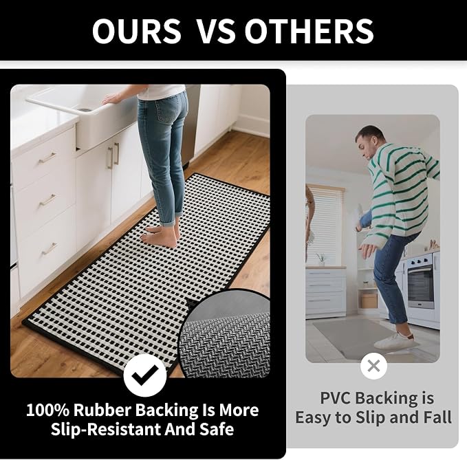 YDKGL Long Kitchen Runner Rugs Kitchen Mat Non Slip Washable, Super Absorbent - Image 5