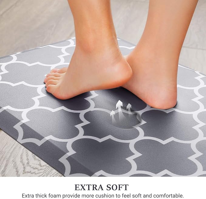 WISELIFE Kitchen Mat Cushioned Anti-Fatigue Rug, 17.3"x 60", Non Slip - Image 3