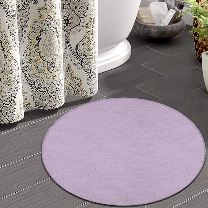 Home Decor Non Slip Kitchen Office Circle Rug, Machine Washable Modern Round - Image 4