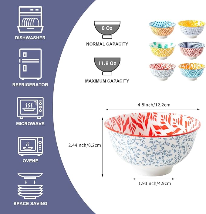 Ceramic Dessert Bowls Set - Image 3
