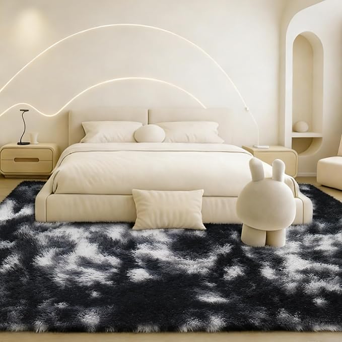6x9 Rugs for Living Room, Rugs for Bedroom, Plush Fluffy Carpet, Non-Slip - Image 4