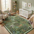 GarveeHome Jungle Animal Print Rug 6x9 Washable Area Rugs by GarveeHome