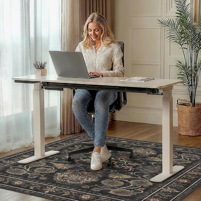 36"x48" Office Chair Mat for Hardwood Tile Floor, Under Desk Carpet Protector - Image 2
