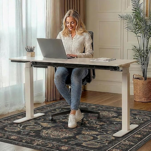 36"x48" Office Chair Mat for Hardwood Tile Floor, Under Desk Carpet Protector - Image 2