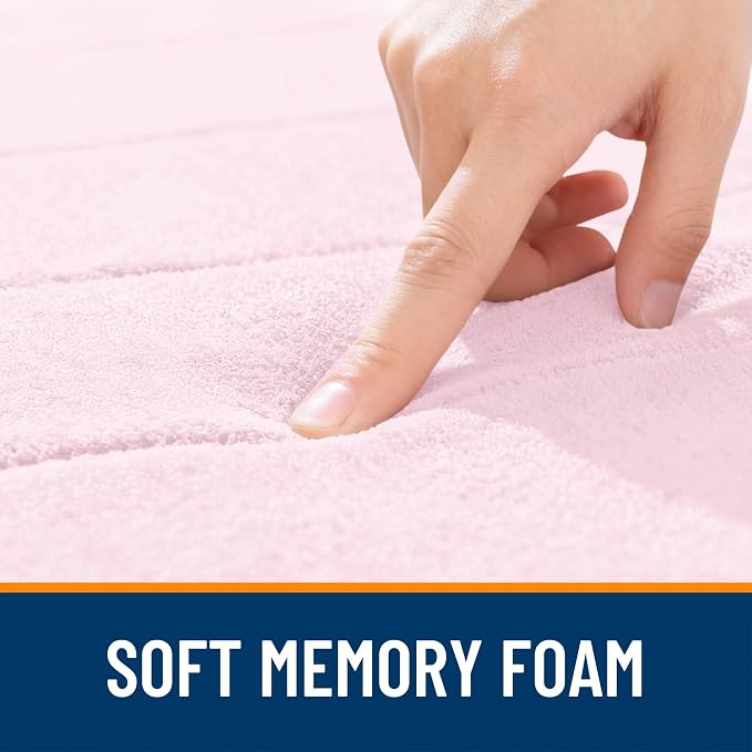 OLANLY Memory Foam Bath Mat 70x46, Super Soft Absorbent Bathroom Rugs, Quick Dry - Image 5