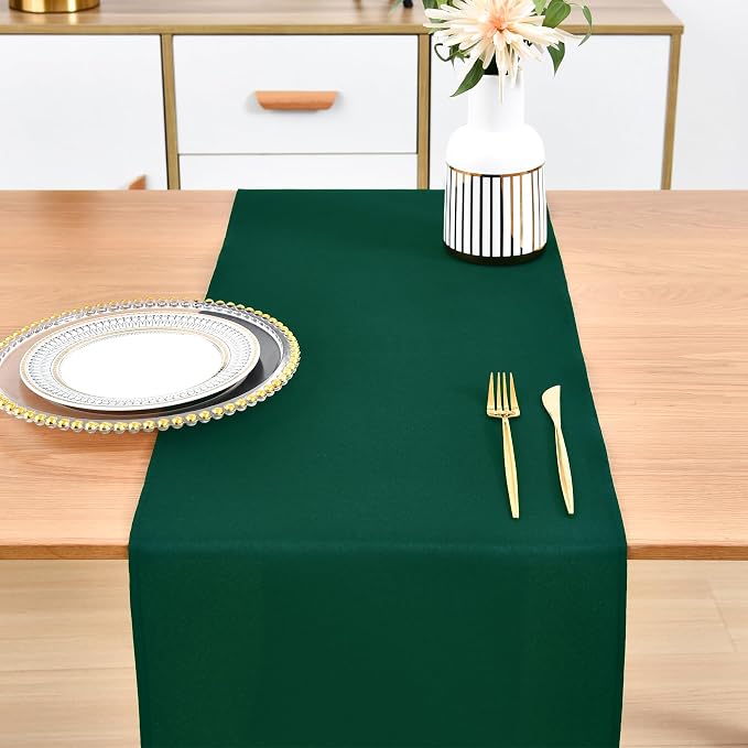 Farmhouse Green Table Runner Dining Table Runners 72 Inches Long Coffee Table - Image 7
