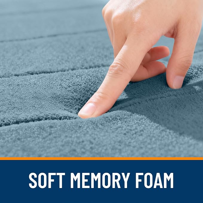 OLANLY Memory Foam Long Bathroom Rugs Runner 47x20, Super Soft Absorbent Bath - Image 5