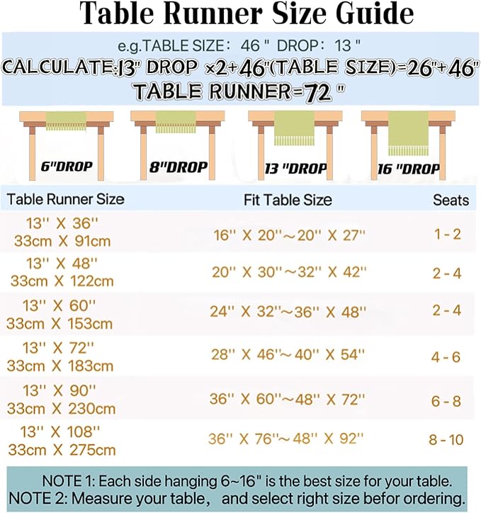Cotton Linen Table Runner, 13x60 Inch, Machine Wash - Image 6