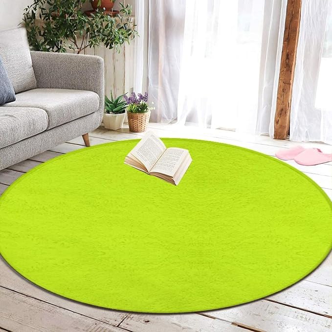 Home Decor Non Slip Kitchen Office Circle Rug, Machine Washable Modern Round - Image 5