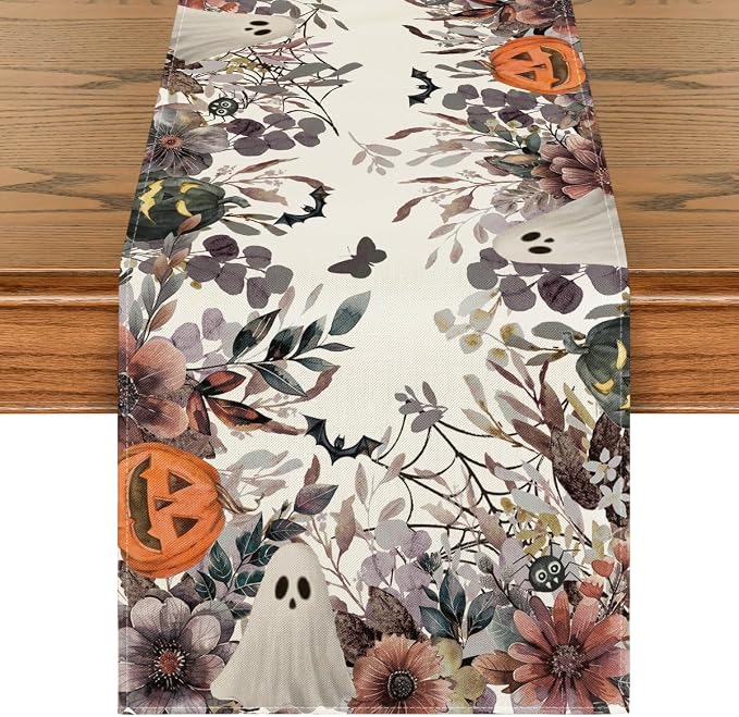 Artoid Mode 210 GSM Halloween Table Runner 13x36 Inch Home Party Decor | by ArtoidMode
