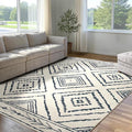 BESTSWEETIE Area Rug 6x9 Rug Machine Washable Non-Slip Low Pile Print Pattern by BESTSWEETIE