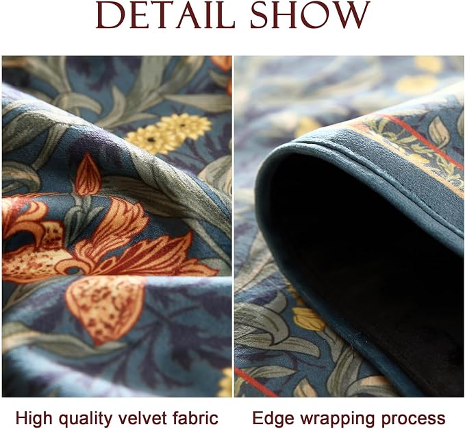 Patdrea Designer Vintage French Velvet Table Runner, Decorative Runner - Image 5