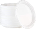 400 Count Disposable 10 Inch White Plastic Dinner Plates Extra Large by PLASTICPRO
