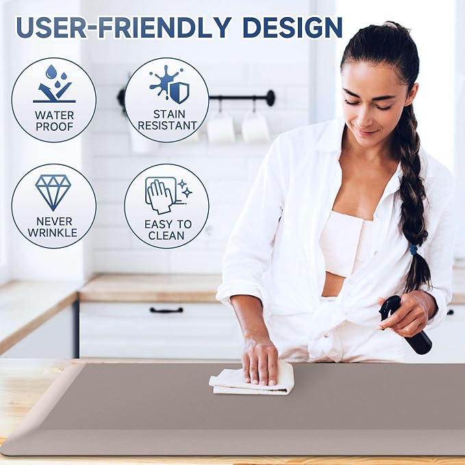 4/5 Inch Thick Kitchen Mat Anti Fatigue Mat Kitchen Rugs Kitchen Decor Non-Slip - Image 5