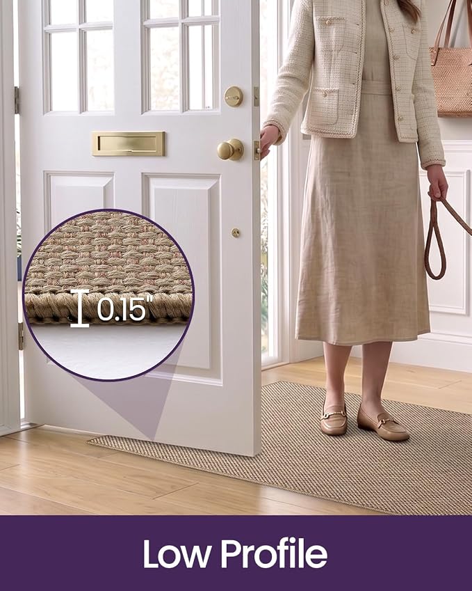 DEXI Hallway Runner Rug 2'8"x10', Non Slip Rubber Backed Runners Carpet - Image 4