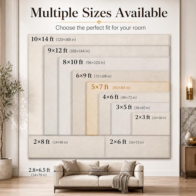 DCX Abstract Area Rug 9x12, Washable Brown Modern Rug - Image 2