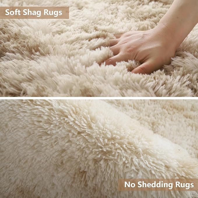 Shag Area Rugs for Bedroom Living Room, 6X9 Ultra Soft Fluffy Area Rugs for Dorm - Image 4