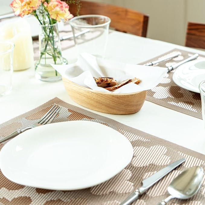 Placemats Set of 8 Vinyl/Plastic Woven Place Mats - Image 7