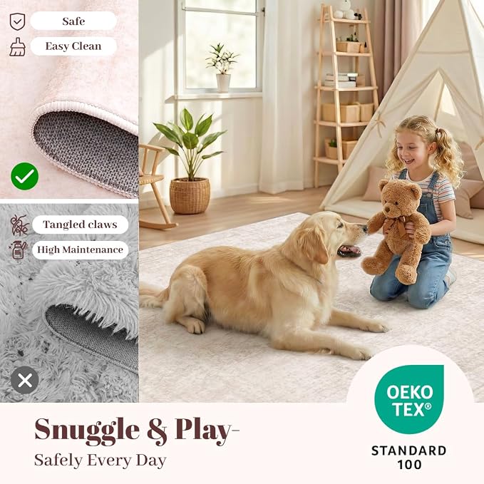Homemate Washable Rug 9x12 Area Rugs - Image 7