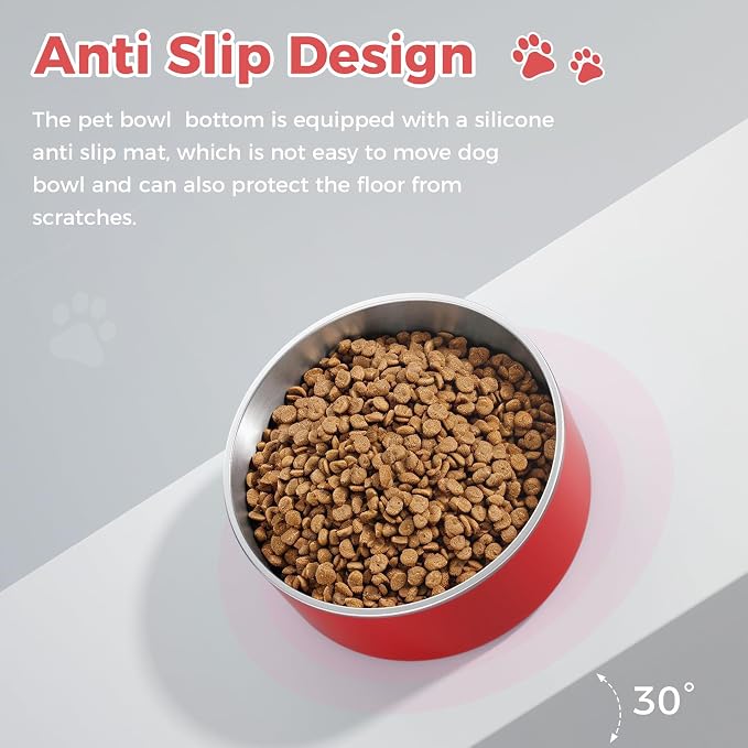 WENBOKMIN Dog Bowl, Stainless Steel Dog Food and Water Bowl - Image 6