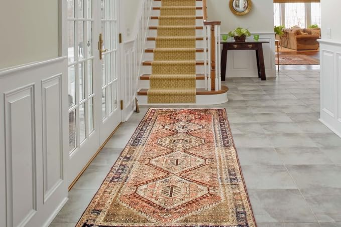 Clear Carpet Runner, USA Made, 42 x 42 Inch, 2mm Thick Cleated Vinyl, Under - Image 7
