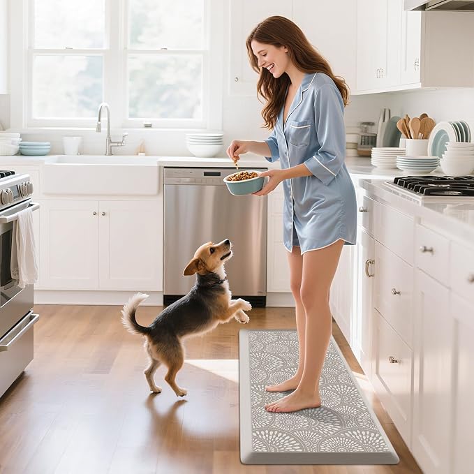 Mattitude 4/5 Inch Kitchen Mat, 17.3x39in Heavy Duty Ergonomic Comfort Foam - Image 5