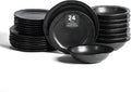 Stone Lain Oasis Stoneware 24 Piece Dinnerware Set, Home Kitchen Dish Set by Unknown