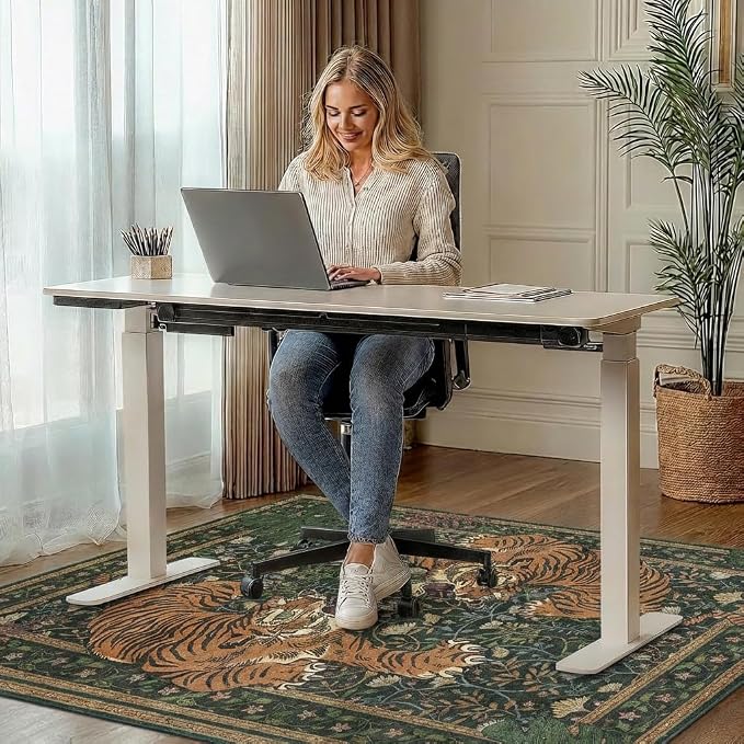 48"x72" Office Chair Mat for Hardwood Tile Floor, Under Desk Carpet Protector - Image 2