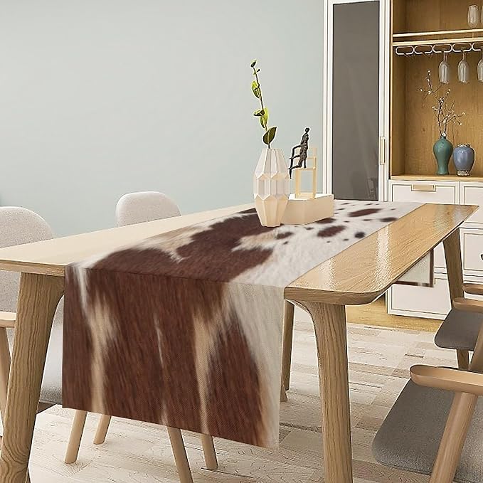 Cow Print Table Runner, 13x90 Inch - Image 2