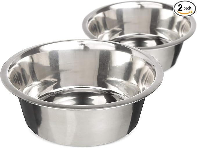 Neater Pet Brands 7 Cup Stainless Steel Dog Bowls, Dog Food Bowl & Water Bowl by NeaterPetBrands
