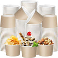 Jingmore Paper Ice Cream Cups 9oz Colored Disposable Dessert Bowls by Jingmore