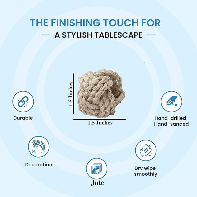 ALPHA Living HOME Napkin Rings Set of 12 - Image 3