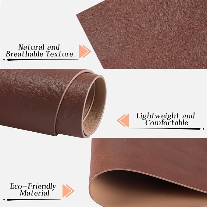 Faux Leather Placemats for Dining Table Set of 8, Edge-Sealed PU Leather Table - Image 7