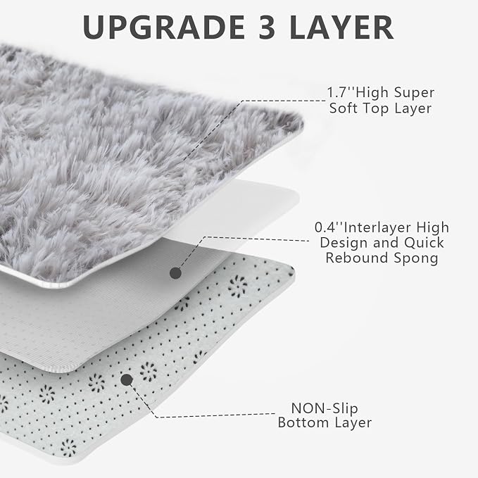 10X14 Large Area Rugs for Living Room Bedroom, Big Shag Rug for Bedroom Dorm - Image 5