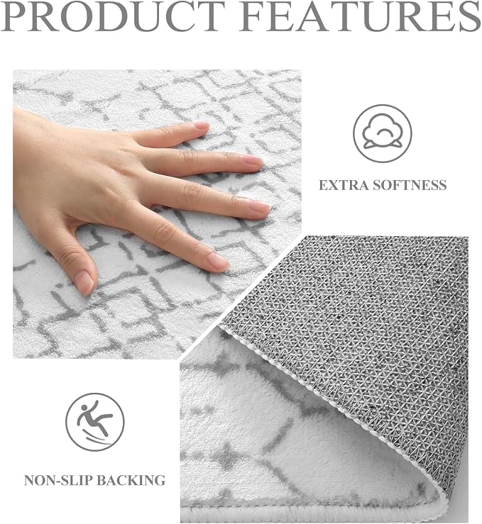 Lahome Moroccan Round Rugs 4Ft Washable Non-Slip Small Round Area Rug - Image 5