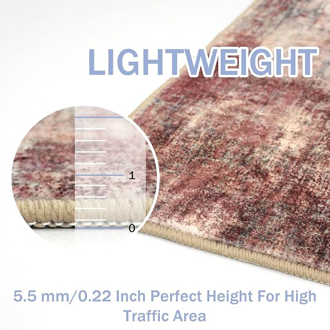 IOHOUZE Abstract Area Rugs 5x7 Ft Washable Rugs - Image 5