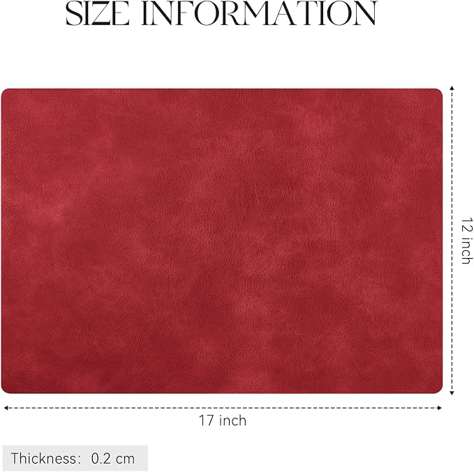 MOSAYT Vinyl Placemats Set of 4-12 X 17 Inch - Image 7