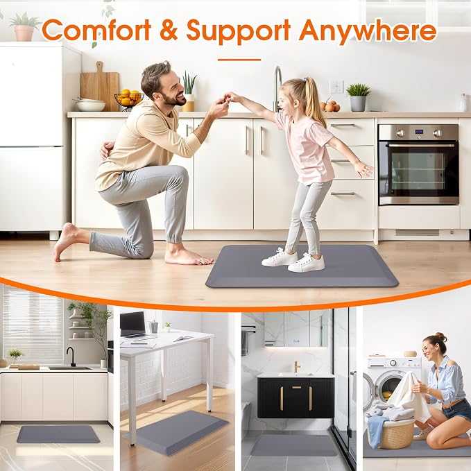 4/5 Inch Thicker Kitchen Mat, Cushioned Thick Floor Comfort Mat, - Image 7