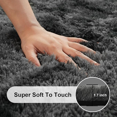 3x5 Rugs for Bedroom, Fluffy Area Rugs for Living Room, Small Fuzzy Shag Soft - Image 2
