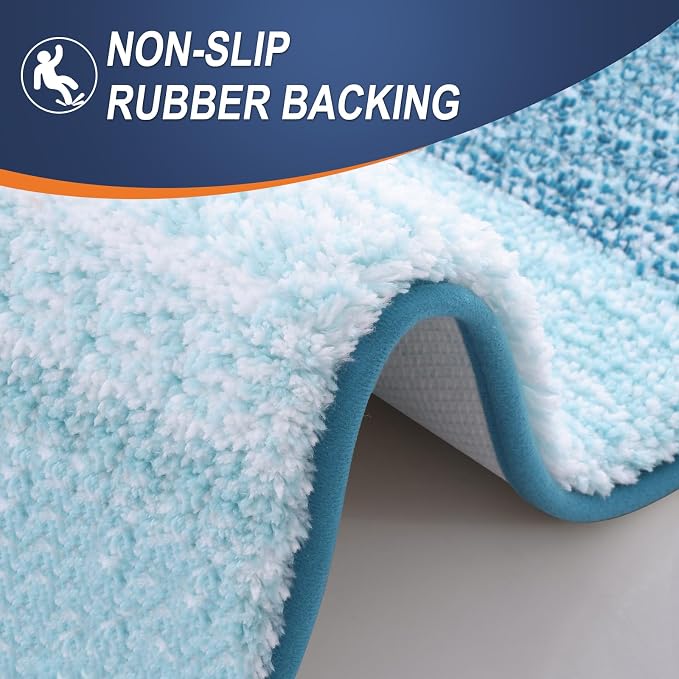 OLANLY Bathroom Runner Rugs Mat 47x17, Extra Soft Absorbent Microfiber Bath Rugs - Image 4