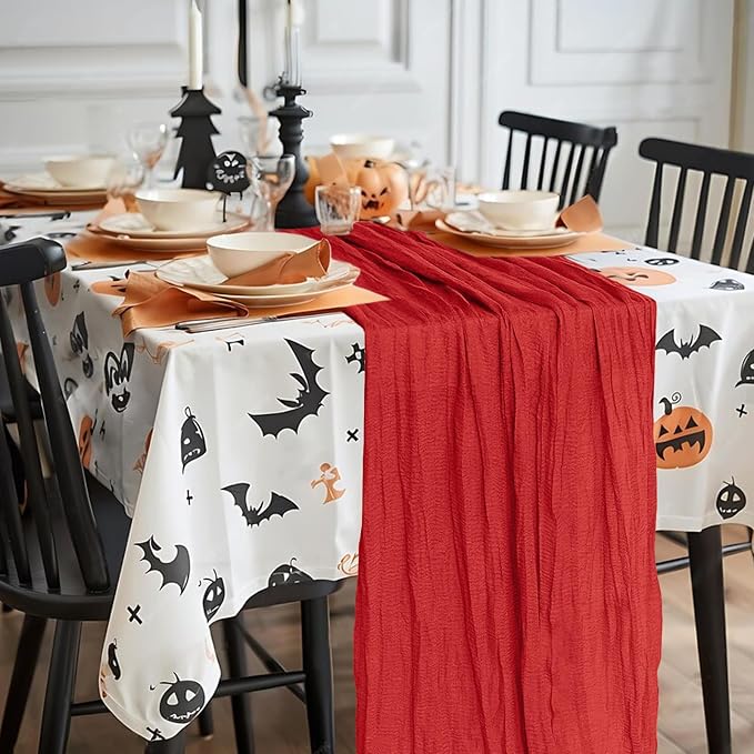 2 Pack Cheesecloth Table Runner 10Ft Christmas Gauze Boho Table Runners - Image 7